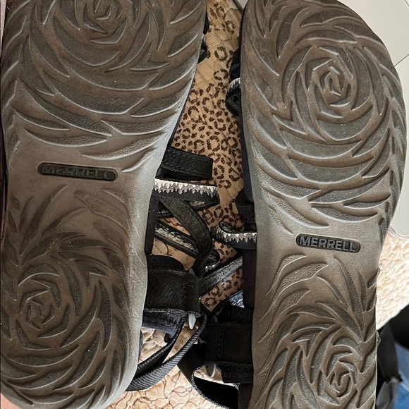 Merrell Terran 3 Cush Lattice Sandals, Black, Women's Size 8 - Picture 6 of 7